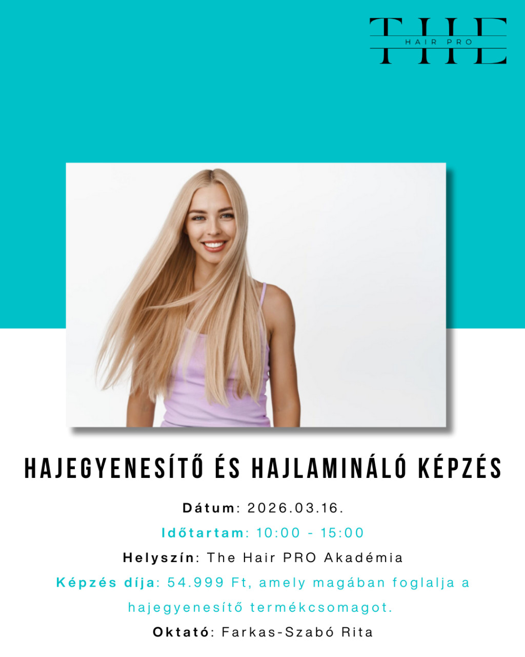 Clode Hajegyenesítő és hajlamináló képzés 2026.03.16.