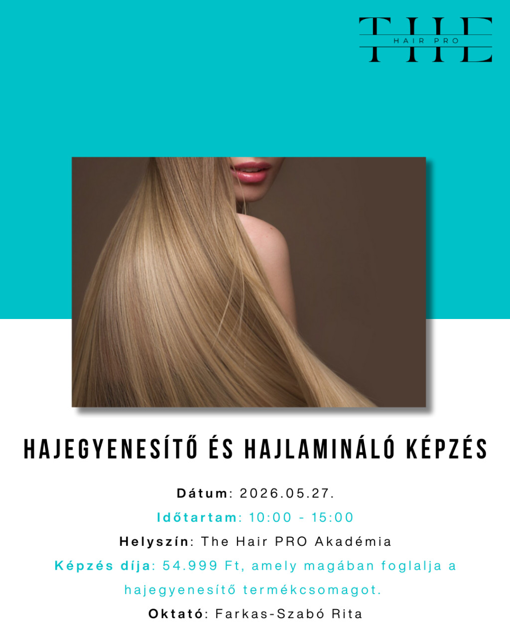Clode Hajegyenesítő és hajlamináló képzés 2026.05.27.