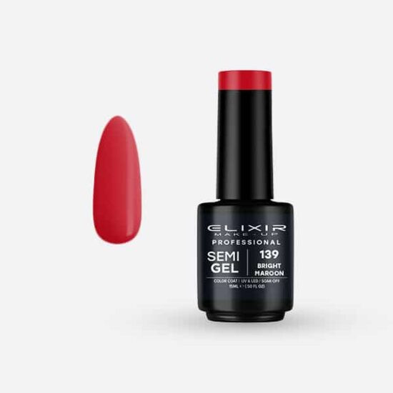 Elixir Semi Gel #139 Bright Maroon 15 ml