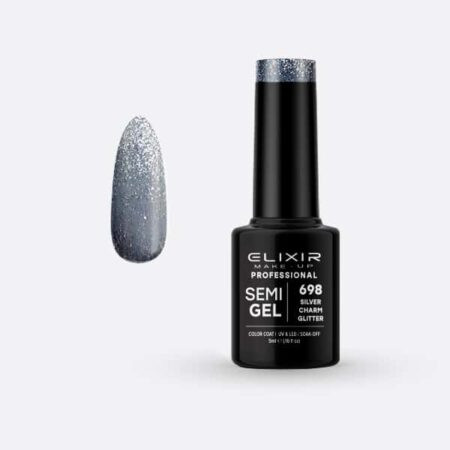 Elixir Semi Gel #698 Silver Charm Glitter 5 ml