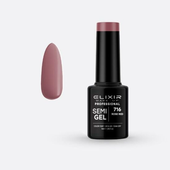 Elixir Semi Gel #716 Rose Red 5 ml