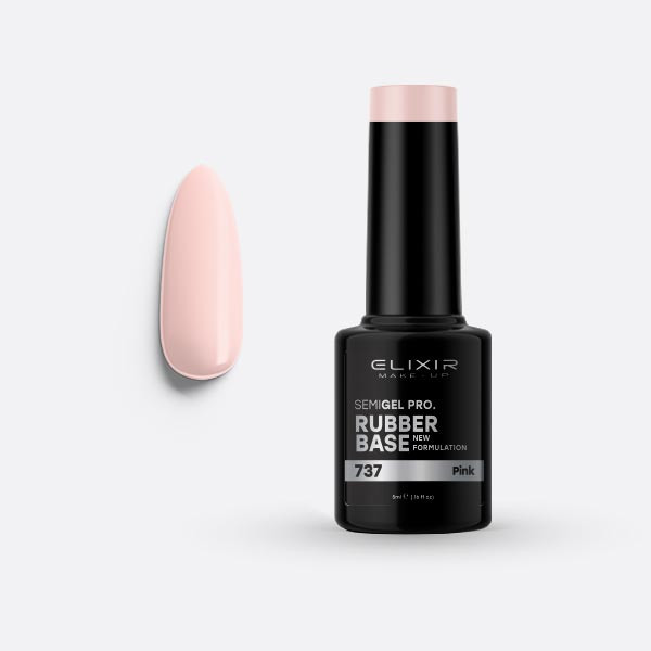Elixir Semi Gel Rubber Base #737 Pink 5 ml