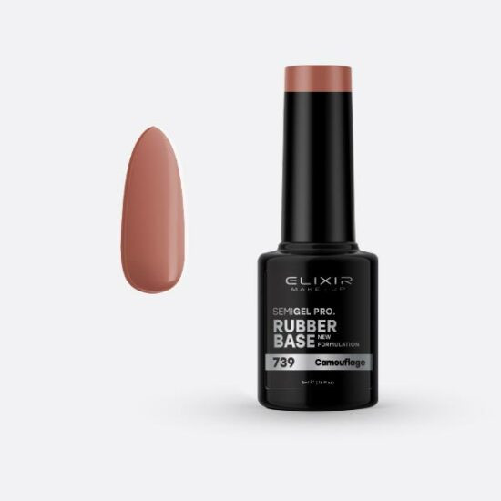 Elixir Semi Gel Rubber Base #739 Camouflage 5 ml