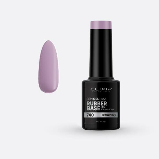 Elixir Semi Gel Rubber Base #740 Extra Milky 5 ml