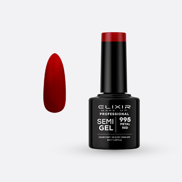 Elixir Semi Gel #995 Metal Red 8 ml
