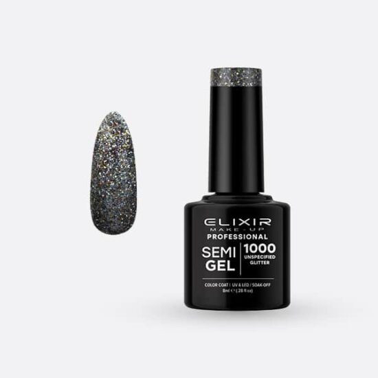 Elixir Semi Gel #1000 Unspecified Glitter 8 ml