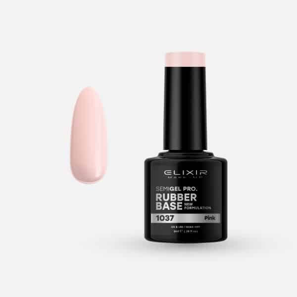 Elixir Semi Gel Rubber Base #1037 Pink 8 ml