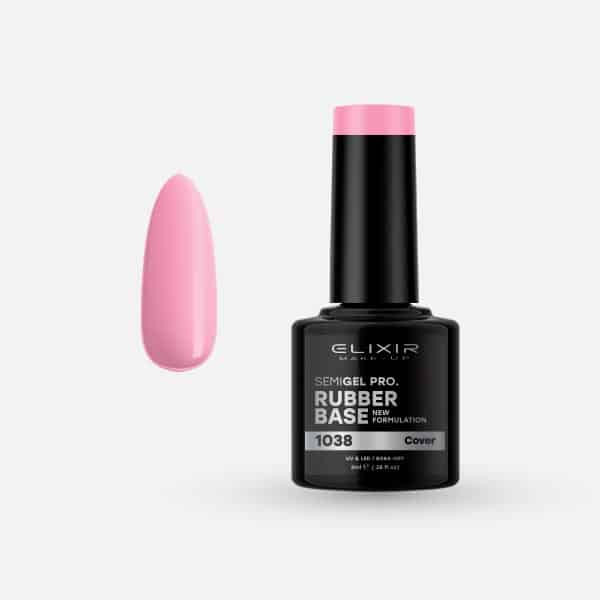 Elixir Semi Gel Rubber Base #1038 Cover 8 ml