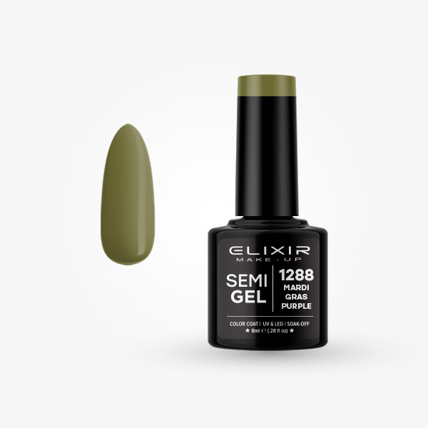 Elixir Semi Gel #1288 Mardi gras purple 8 ml