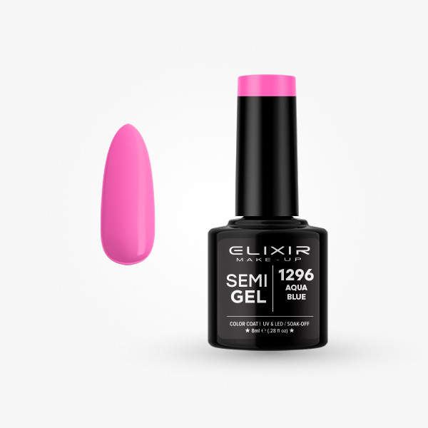 Elixir Semi Gel #1296 Aqua Blue 8 ml