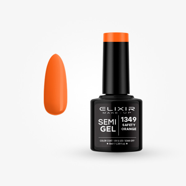 Elixir Semi Gel #1349 Safety orange 8 ml
