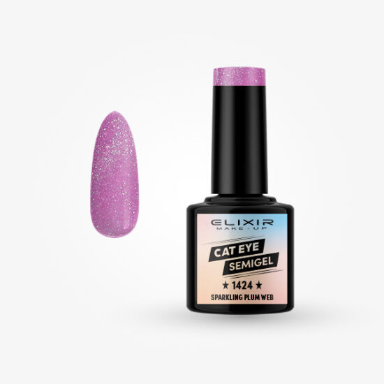 Elixir Semi Gel #1424 sparkling plum web 8 ml