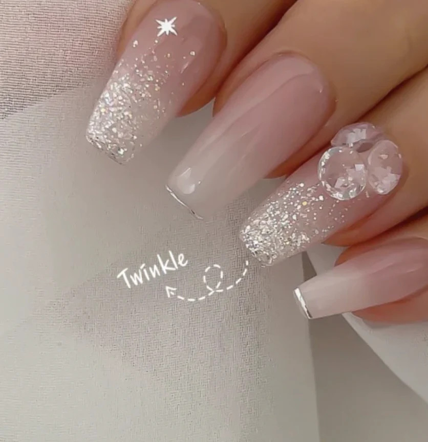 Nailbayo DOI Glitter Gel Twinkle Prémium csillámos zselé 10 ml