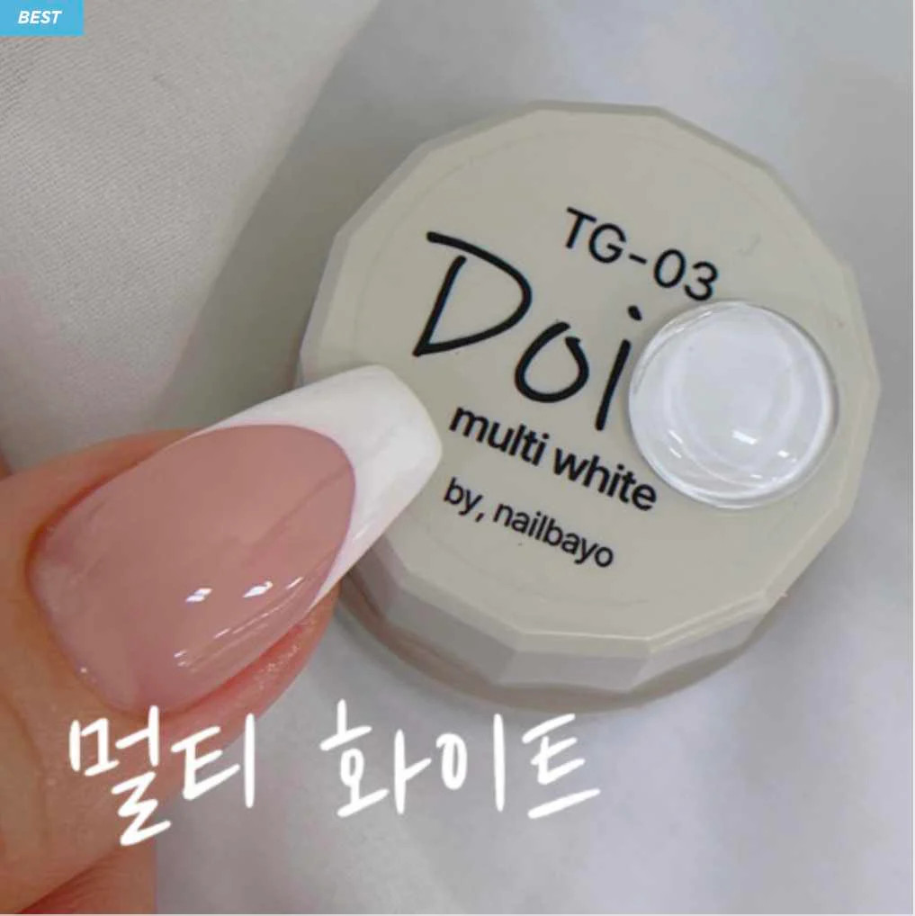 Nailbayo Doi Tong gel Körömdíszítő gél #3 fehér 10 g