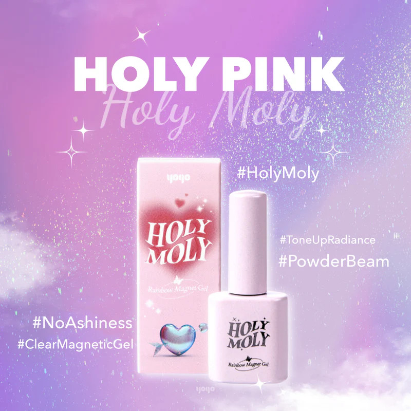 YOGO Holy Moly Pink Magnet pink mágneses géllakk