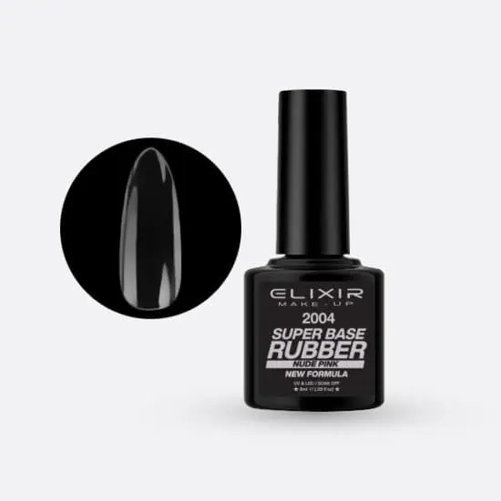 Elixir Super Rubber Base #2004 NUDE PINK 8 ml