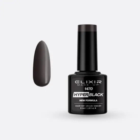 Elixir Semi Gel #1470 Hyper Black 8 ml
