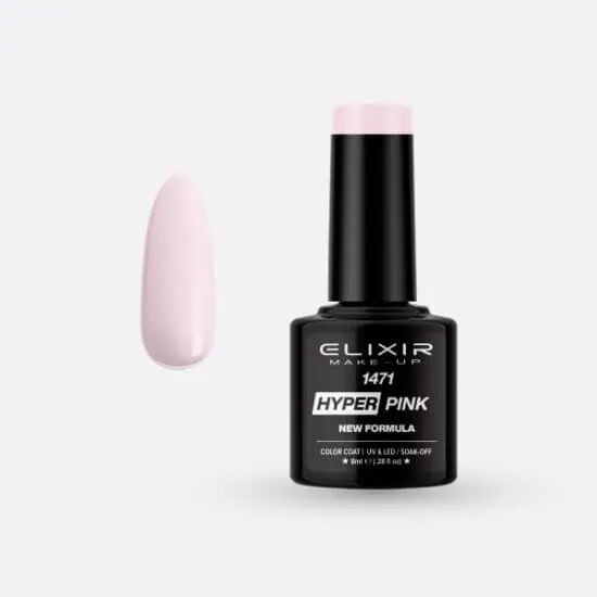 Elixir Semi Gel #1471 Hyper Pink 8 ml