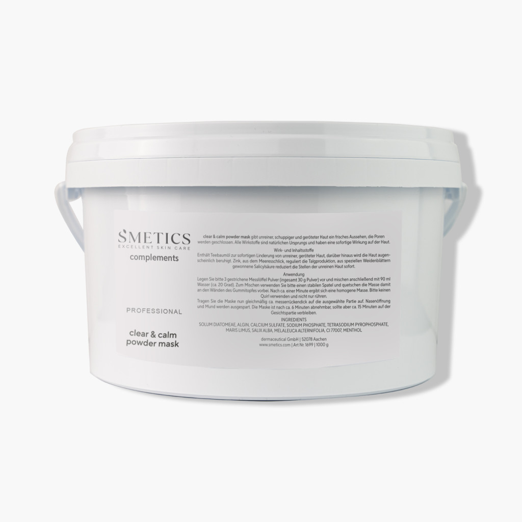 S'METICS clear & calm powder mask 1000 gr Professional