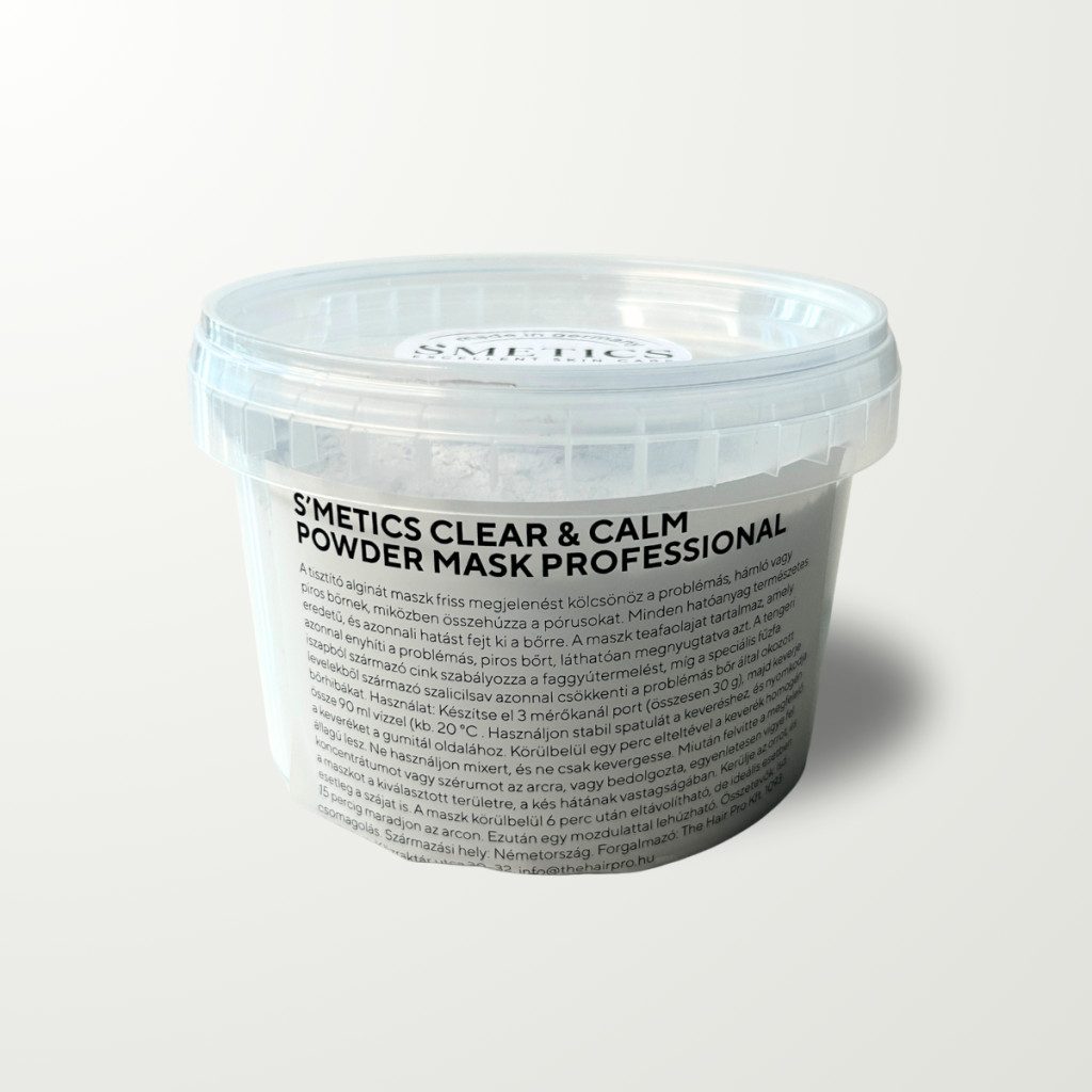 S'METICS clear & calm powder mask 200 gr PROFESSIONAL